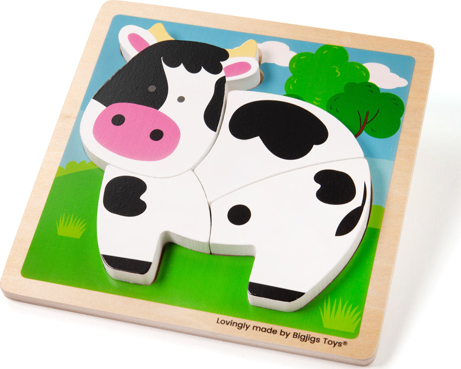 Chunky Lift Out Cow Puzzle