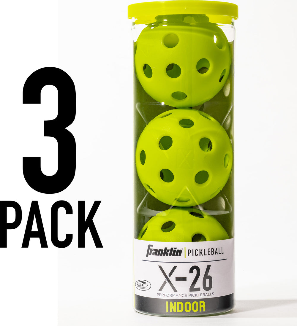 Pickleball X-26 3 Pack Lime Green