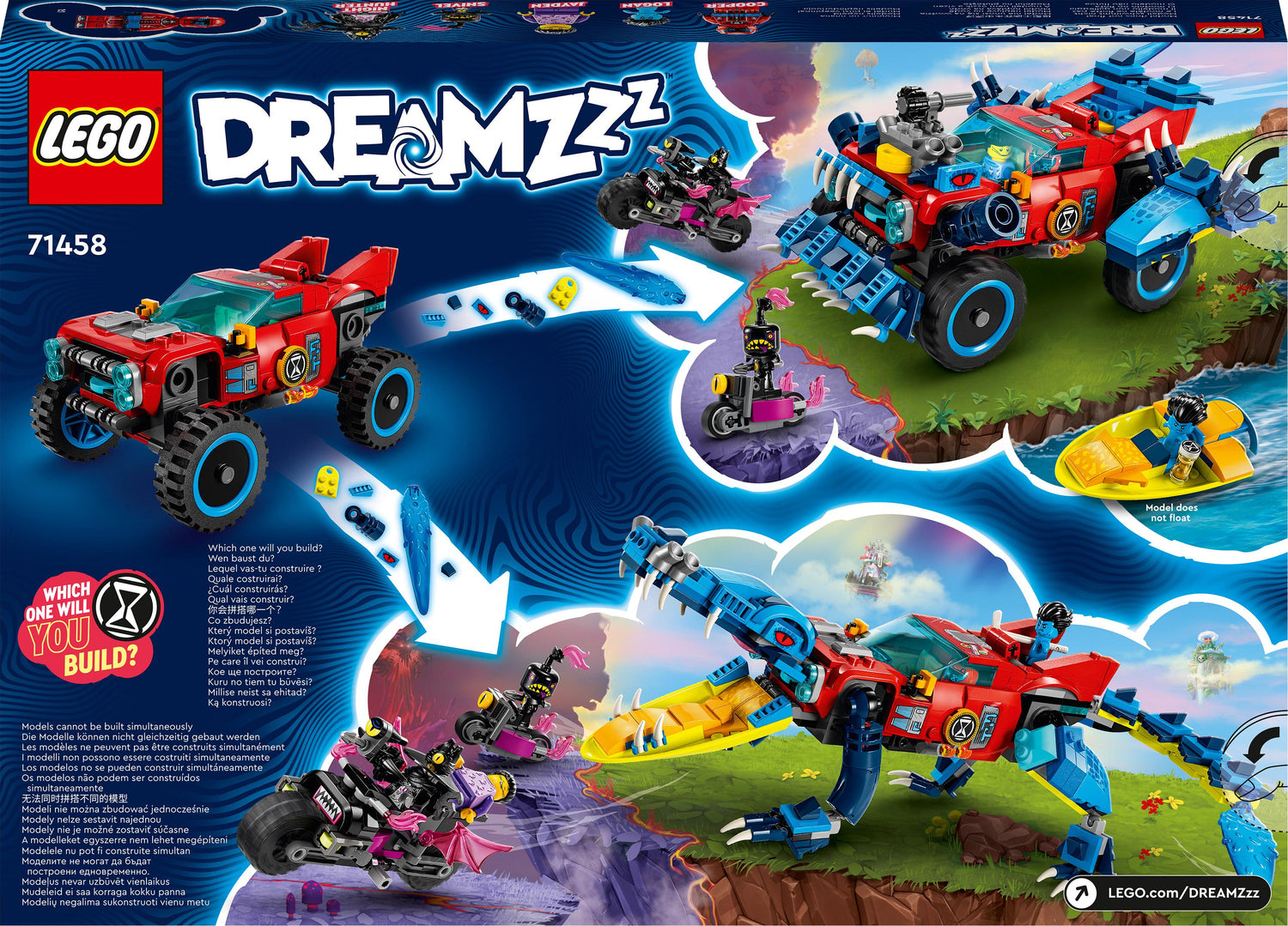 LEGO® DREAMZzz™ Crocodile Car Toy 2 in 1 Set