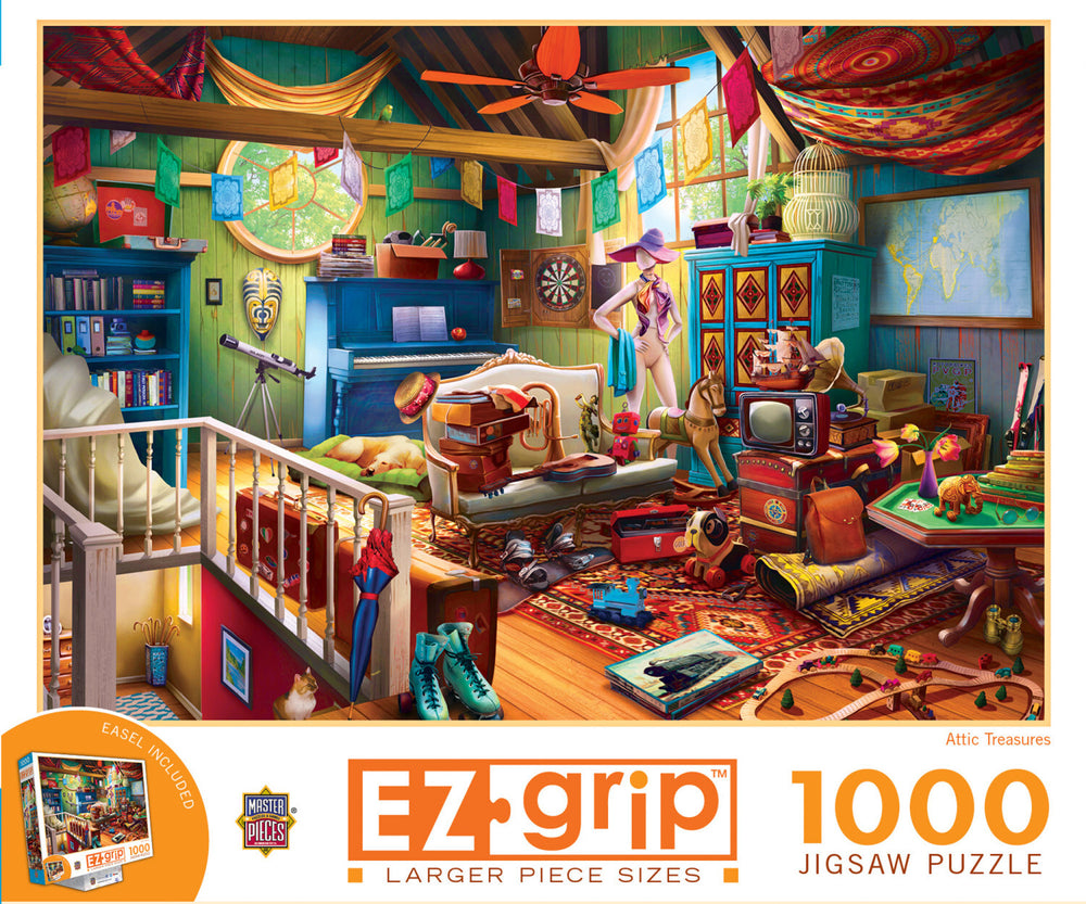EZ Grip - Attic Treasures 1000 Piece Puzzle