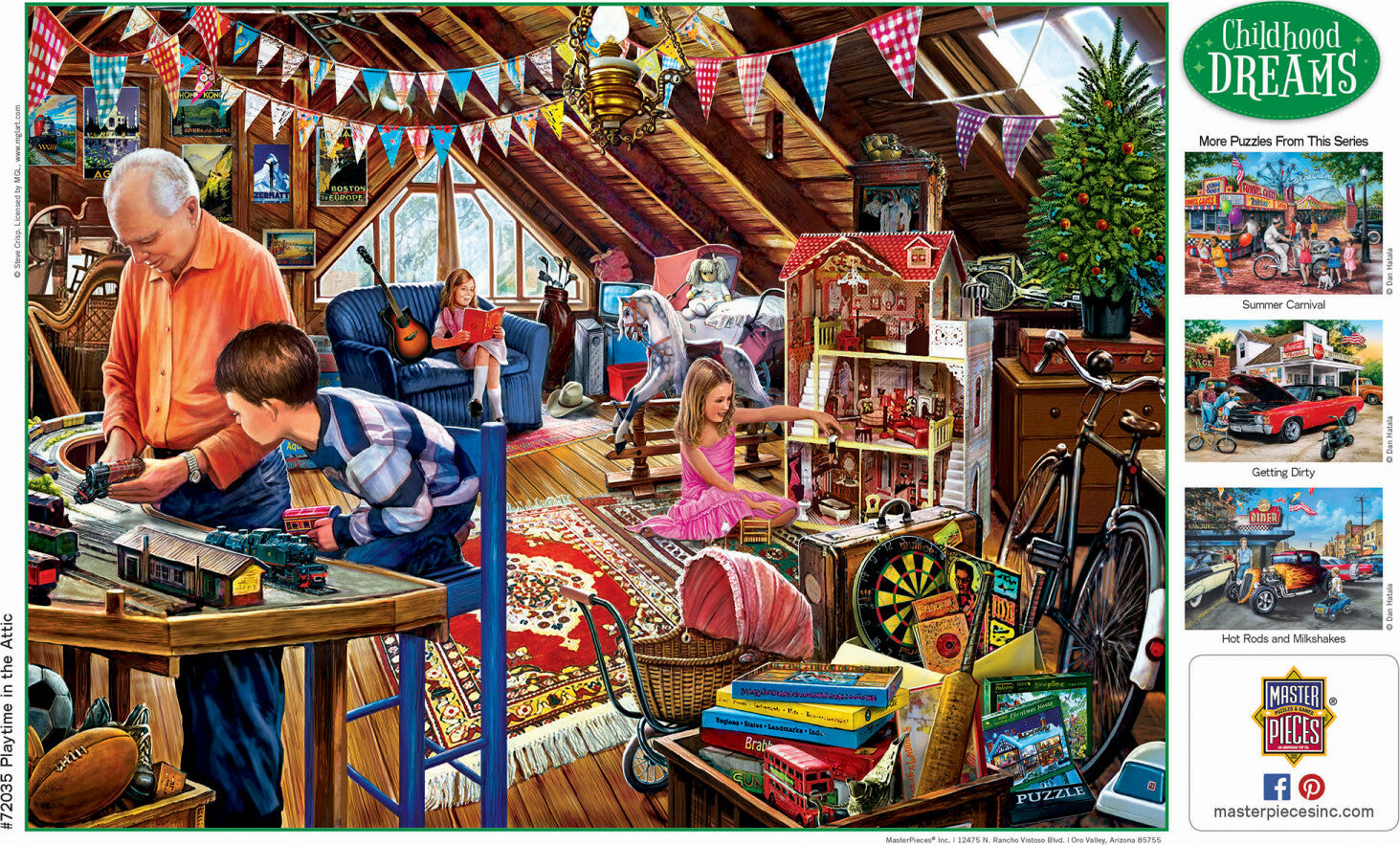 Childhood Dreams - Playtime in the Attic 1000 Piece Puzzle