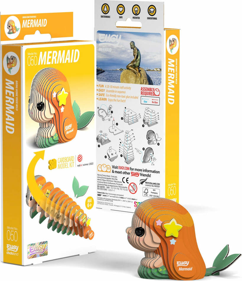 EUGY Mermaid 3D Puzzle