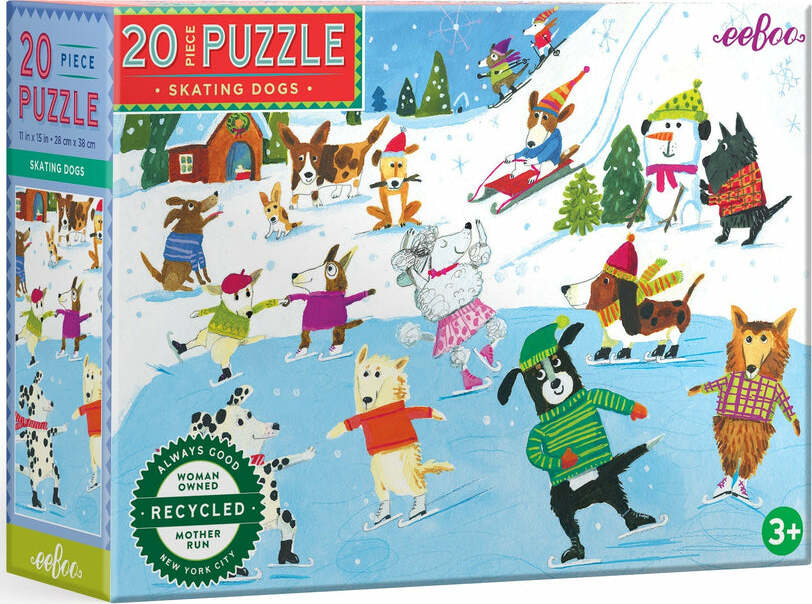 Skating Dogs 20 Piece Puzzle