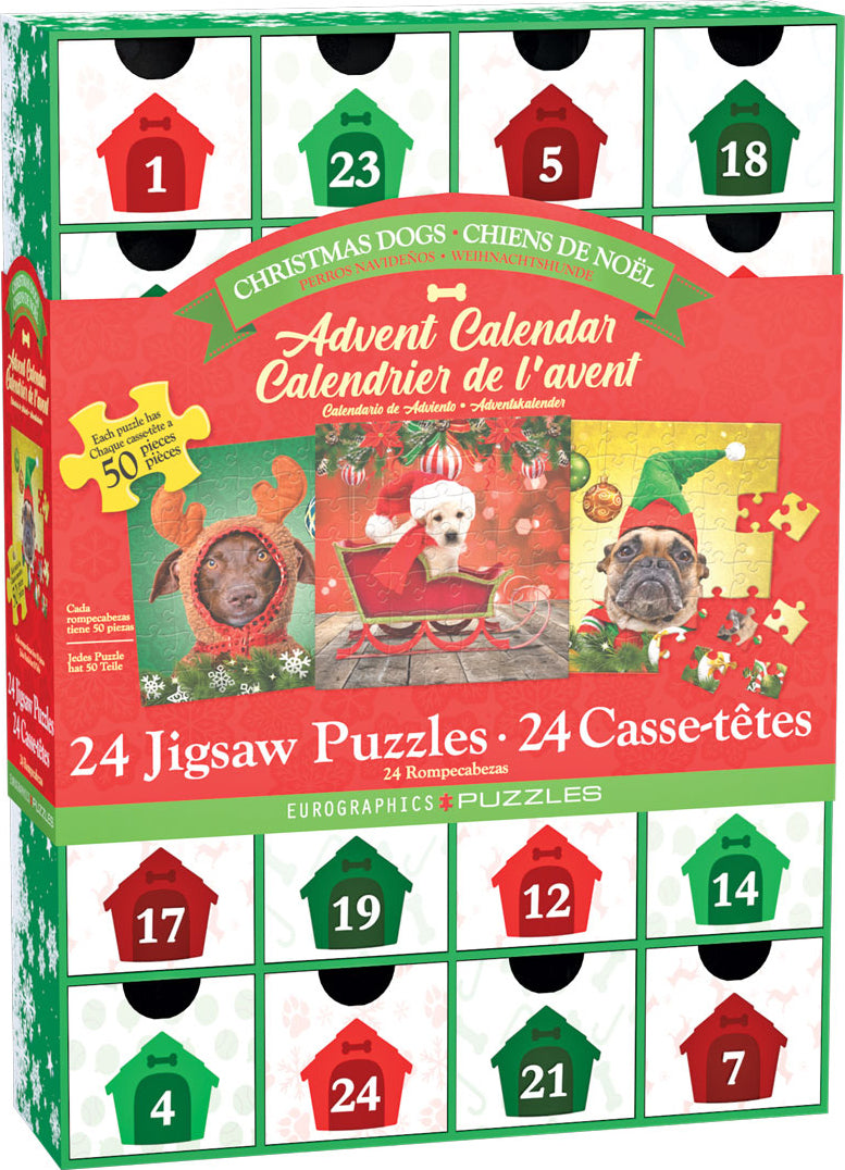 Christmas Dogs advent calendar - jigsaw puzzles