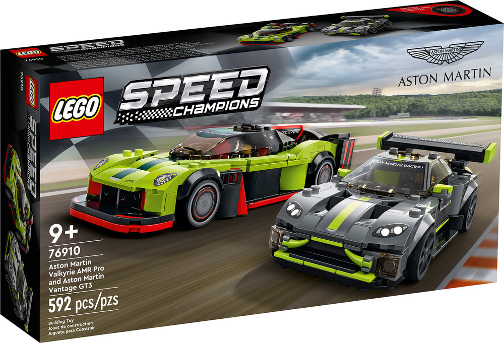 LEGO® Aston Martin Valkyrie AMR Pro and Aston Martin Vantage GT3