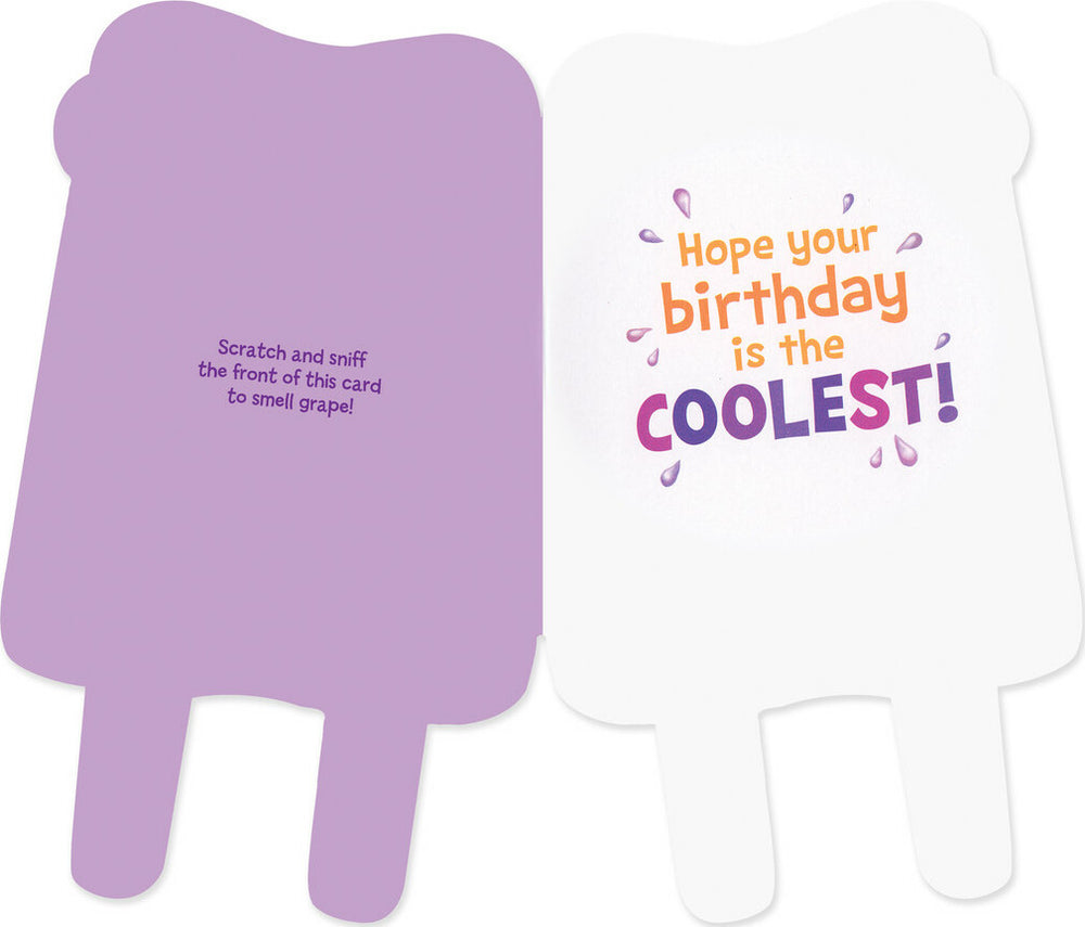 Grape Popsicle Scratch & Sniff Birthday Card