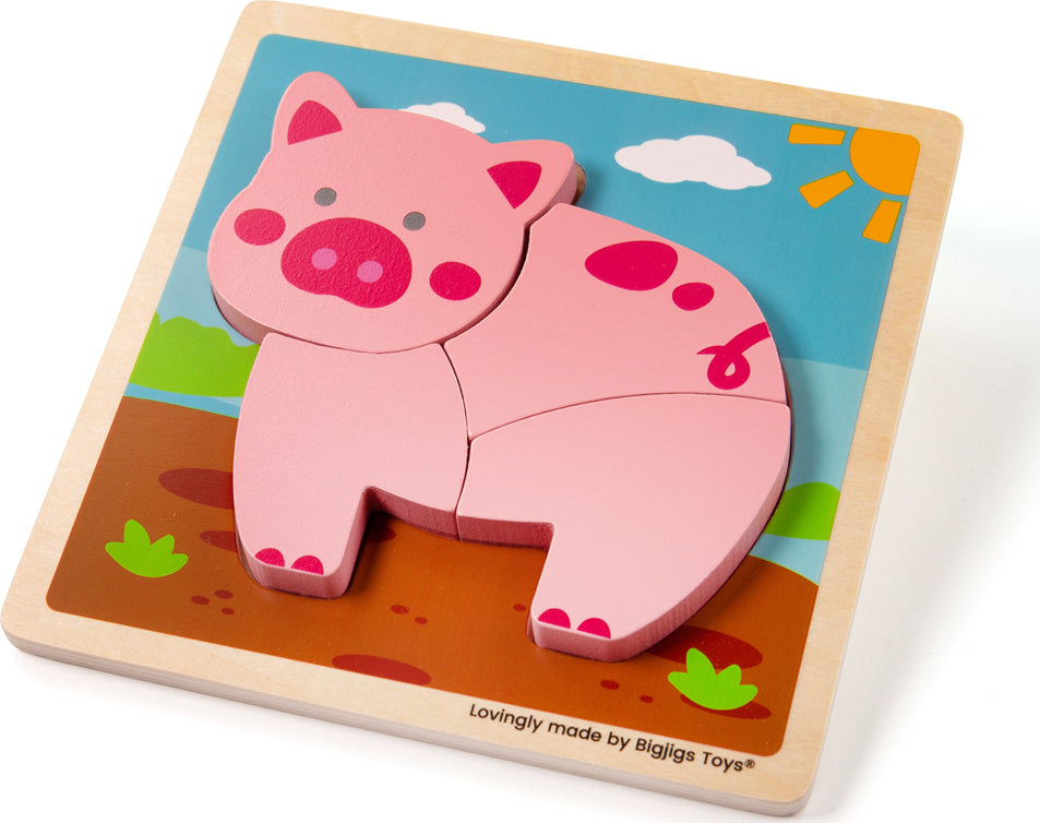 Chunky Lift Out Pig Puzzle