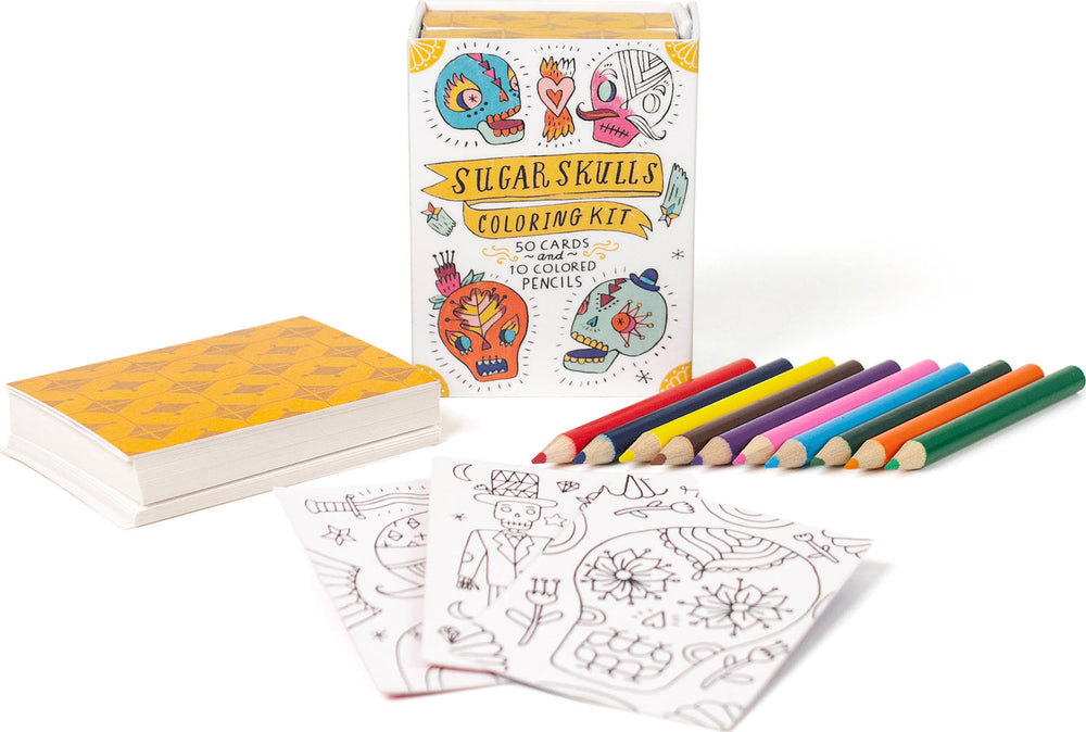 Sugar Skulls Coloring Kit