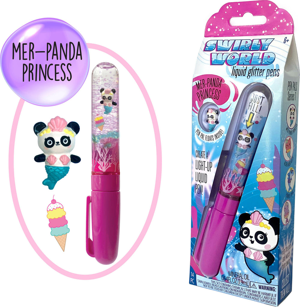Swirly World DIY Liquid Wand Pen Activity Set Princess Mer-panda