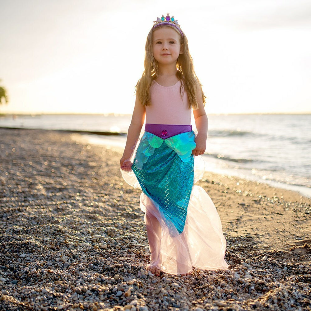 Mermaid Glimmer Skirt with Tiara (Size 5-6)