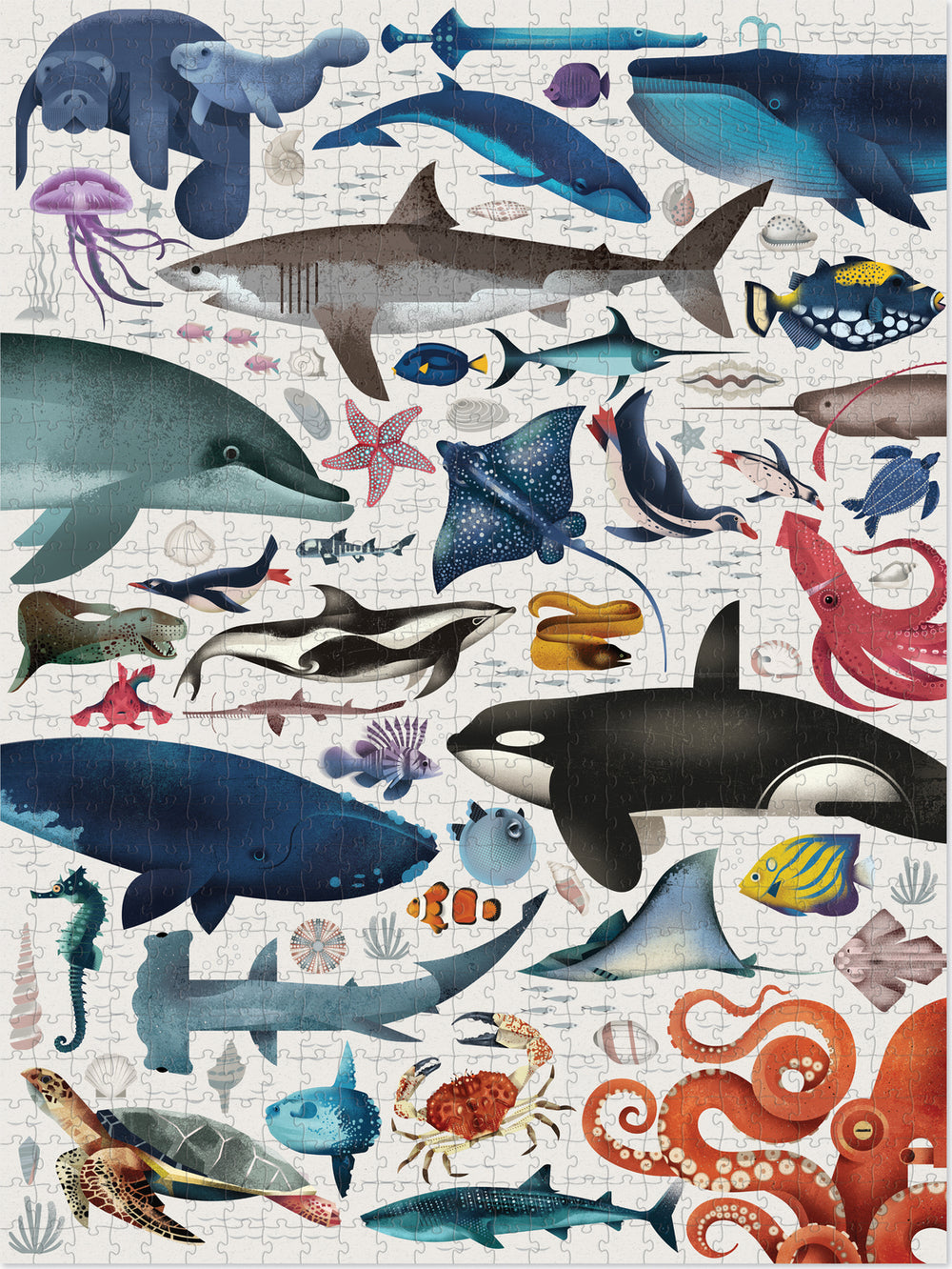 750-pc Puzzle - Ocean Animals 