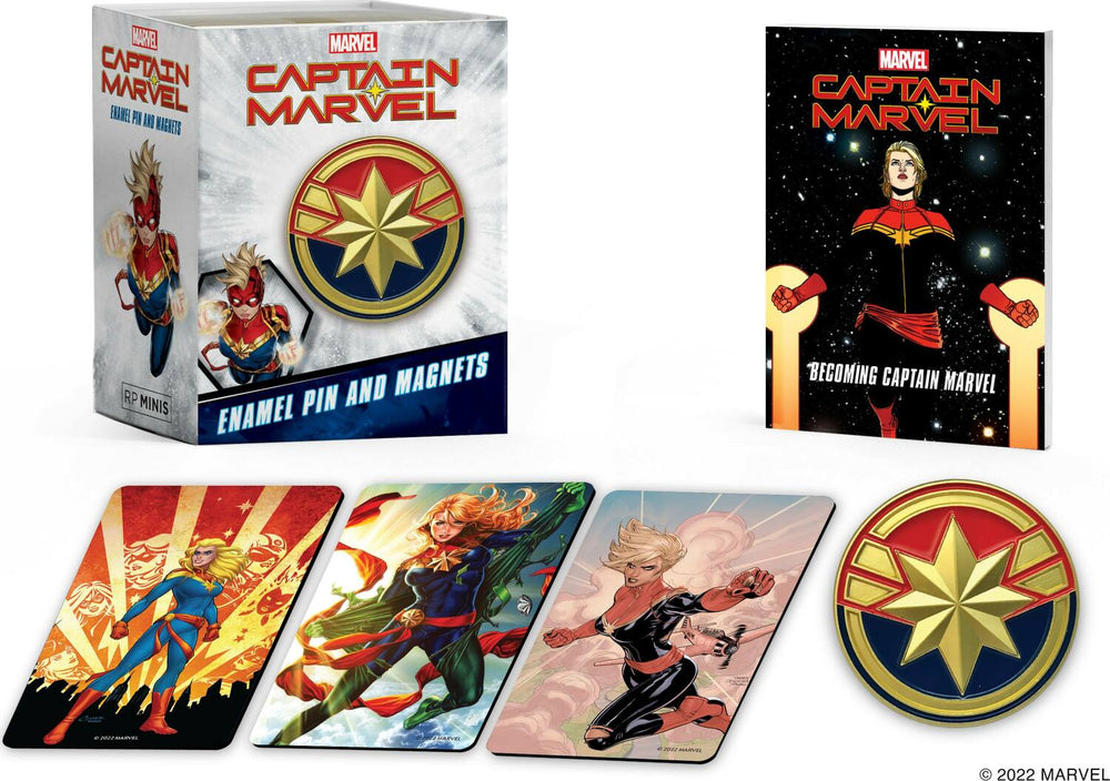 Marvel: Captain Marvel Enamel Pin and Magnets