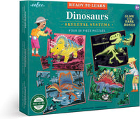 Dinosaurs Skeletal Systems - Four 36 Piece Puzzles