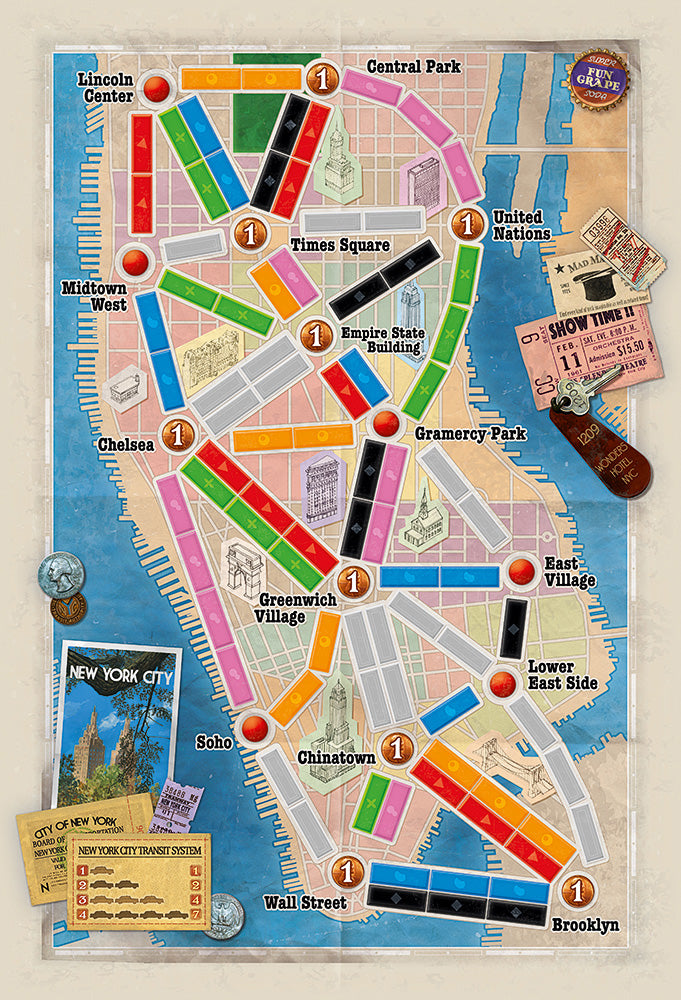 Ticket to Ride: New York Board Game