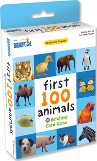 First 100 Animals Matching Card Game